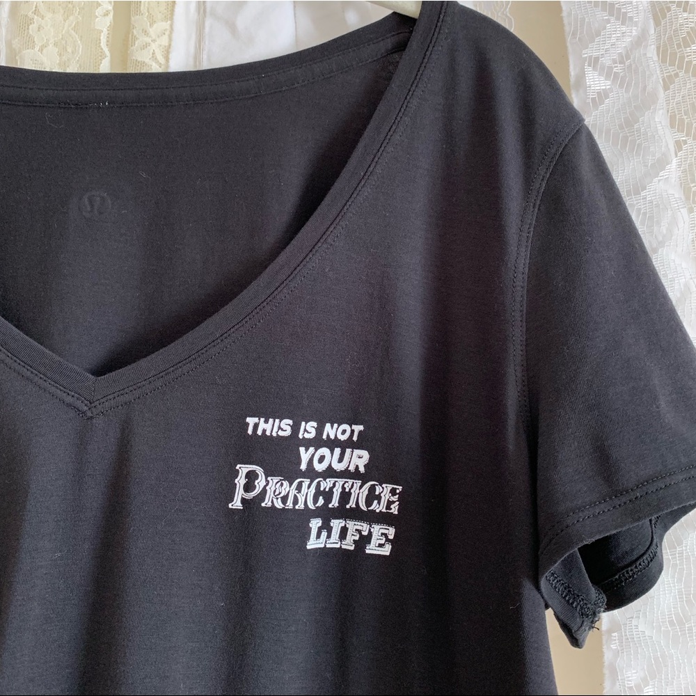 RARE lululemon Love Tee V Neck with Quote